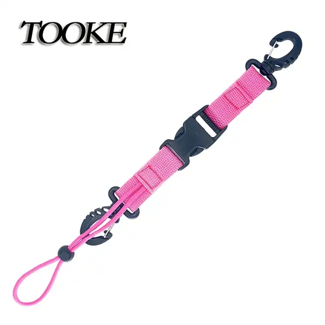 Colorful Anti Lost Adjustable Wrist Lanyard Retractable Diving Flashlight Rope Scuba Diving Lanyard with Quick Release Buckle