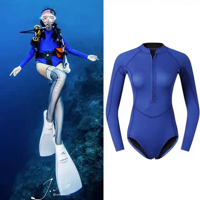 Wholesale 2MM SCR Neoprene Women Dive Wetsuit Keep Warm Sexy Free Diving Wetsuit for Snorkeling Surfing
