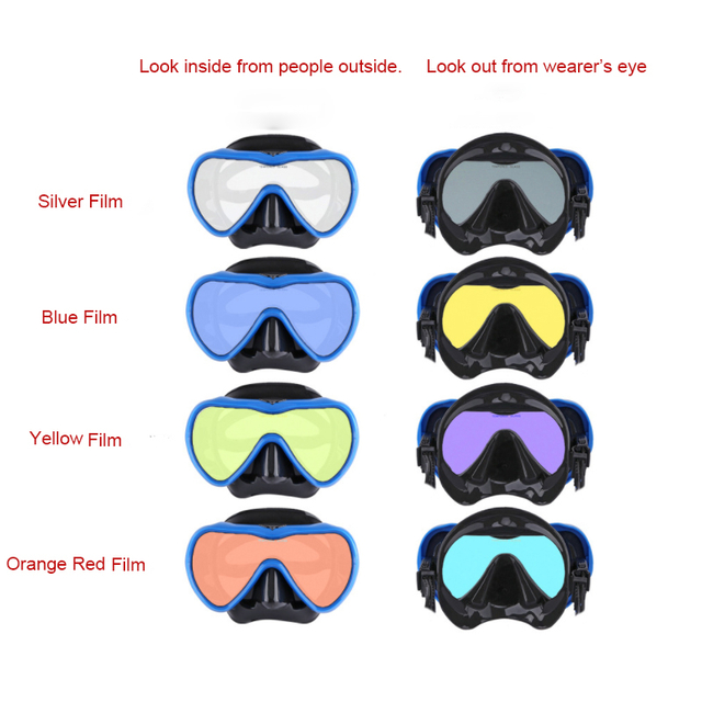 Customized Cheap Safety Breathing Green Underwater Deep Diving Snorkel Glass Mold Full Face Scuba Diving Mask
