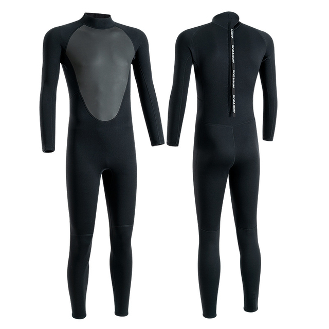 Dropshipping Custom Scuba Diving Neoprene 3mm Long Sleeve Smooth Skin Wetsuit for Men Underwater Swimming Snorkeling Surfing