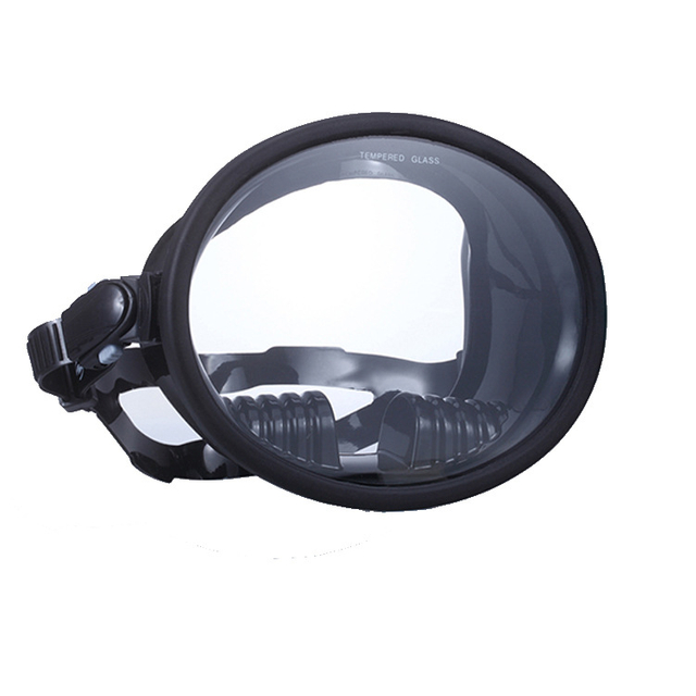 Panoramic Silicone Waterproof Oval Swimming Goggles Anti Fog Low Volume Full Face Diving Mask for Snorkeling Freedive