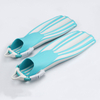 Colorful Wholesale Custom Logo Soft Silicone Rubber Scuba Diving Fins for Underwater Sports Snorkeling Swimming Training