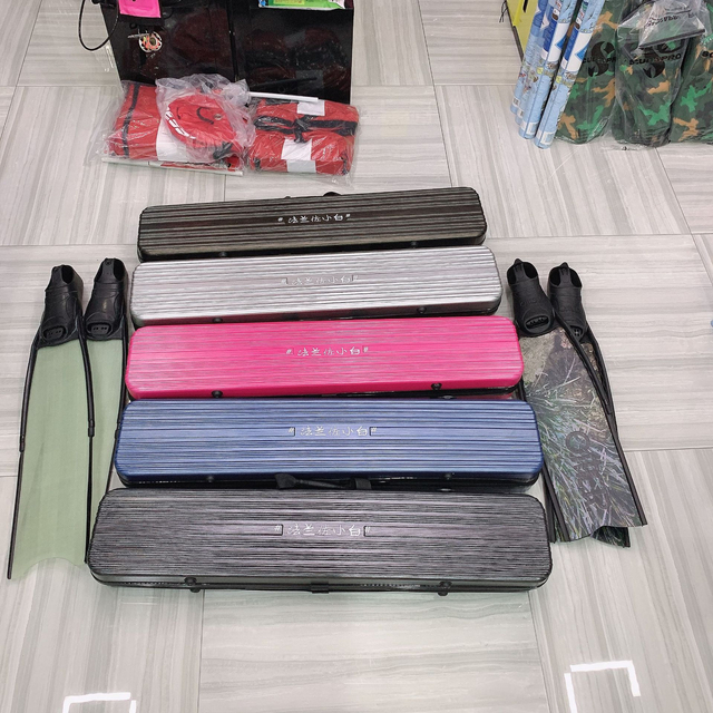 Professional Free Diving Long Webbed Box Luggage Storage Swim Fin Box