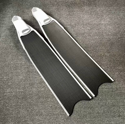 Black Scuba Fashion Custom Professional 100% Carbon Fiber Long Diving Fins Flippers Freediving Fins