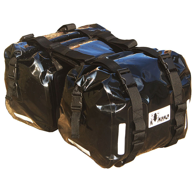 Dropshipping Large Capacity 25L Motorcycle Side Bag Tail Bag Waterproof Storage Motorcycle Saddle Bag for Traveling 