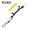 High Quality Double Buckles Scuba Diving Accessories Multi-purpose Wire Core Coil Lanyard for Diving