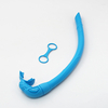Colorful Foldable Gas Scuba Wet Snorkeling Easy Breathing Air Tube Swimming Free Diving Silicone Snorkel Tube for Underwater