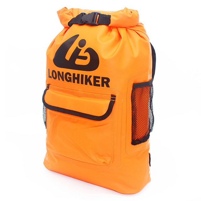 Custom PVC Travel Duffel Bag Fishing Bag Waterproof for Outdoor Transport Swimming Stream Rafting Snorkeling