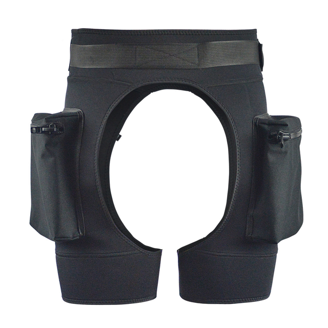 Customized High Quality Neoprene Scuba Surfing Underwater Black Wetsuit Pant Swimming Technical Diving Shorts with Pockets