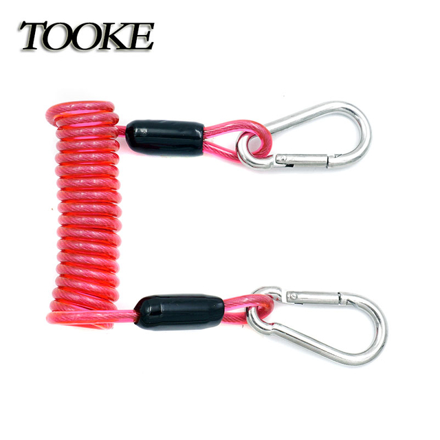 Customized Underwater Scuba Freediving High Quality Diving Spring Lanyard