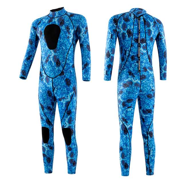 Dropshipping Diving Wetsuit Safety Keep Warm Scuba Camo Blue 3mm Neoprene Open Cell Wetsuit for Swimming Surfing Freediving
