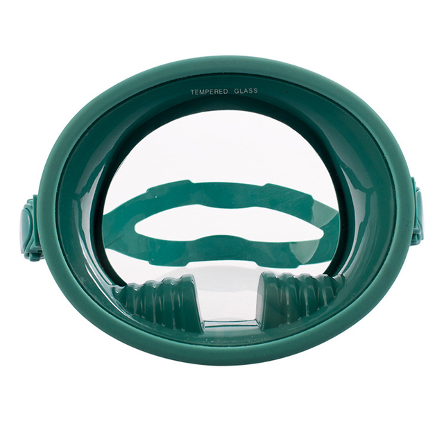Panoramic Silicone Waterproof Oval Swimming Goggles Anti Fog Low Volume Full Face Diving Mask for Snorkeling Freedive