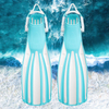 Colorful Wholesale Custom Logo Soft Silicone Rubber Scuba Diving Fins for Underwater Sports Snorkeling Swimming Training