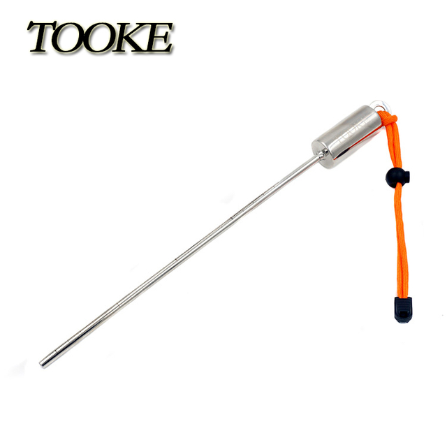 Scuba Diving Fittings Stainless Steel Lobster Diving Stick Pointer Rod Underwater Shaker with Lanyard Wrist Strap Shaker Sound