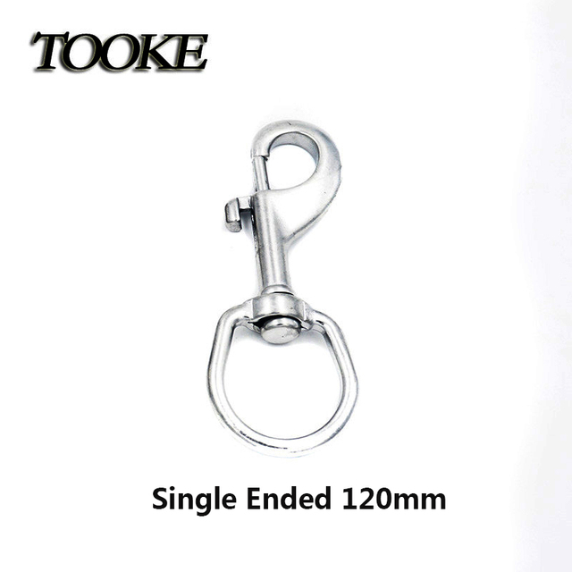 120mm Stainless Steel 316 Bolt Snap high quality single head hook diving supplies