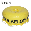 PVC Blowing Storage Float Yellow Signal Warning Marker Buoy SMB Free Scuba Diving Underwater Inflatable Round Buoy