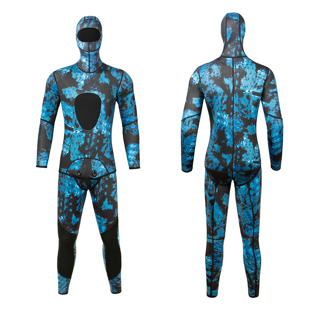 Wholesale Custom Logo Camo Blue 3MM Neoprene Diving Surfing Wetsuit for Underwater Snorkeling Swimming