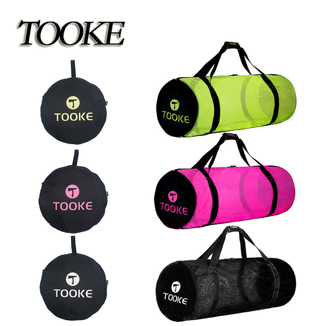 Heavy Duty Large Scuba Diving Mesh Gear Bag Equipment Carry Bag for Diving Mask Snorkel Fins Scuba Gear Pouch Case