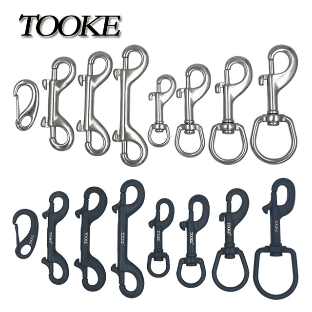 90mm Silver stainless steel hook high quality diving supplies diving Bolt Snap