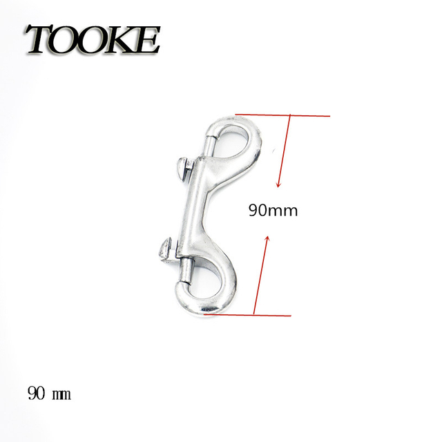 Scuba 90MM 316 Stainless Steel Double Hook Bolt Snap Clip Diving Equipment
