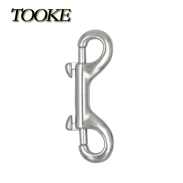 Scuba 90MM 316 Stainless Steel Double Hook Bolt Snap Clip Diving Equipment
