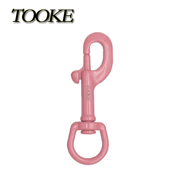 Single Ended 90 mm Dive Snap Bolt Colorful Scuba Diving Stainless Steel Quick Carabiner Swivel Eye Bolt Snap Hook Clip for BCD