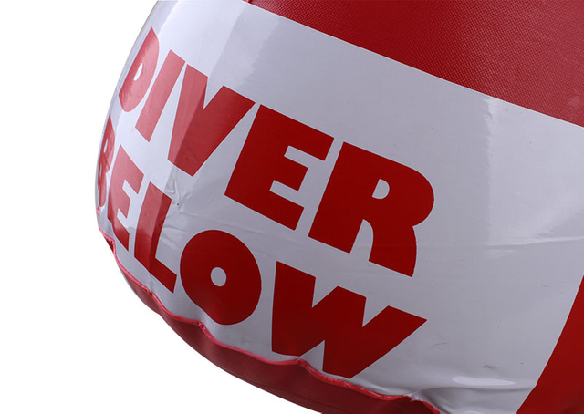 Scuba Diving Underwater Buoyancy Surface Marker Buoy for Diver Snorkel Inflatable Float SMB Diving Signal With Red Flag Safe