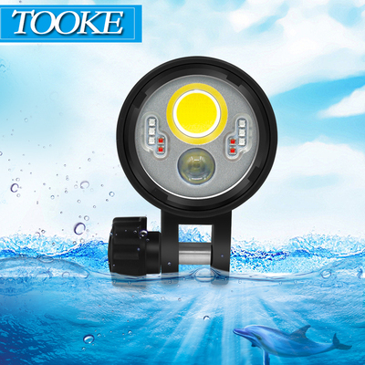 Dropshipping TOOKE Dive Video Wide Light Spot 3000LM LED Scuba Diving Torch Underwater Waterproof Flashlight for Diving