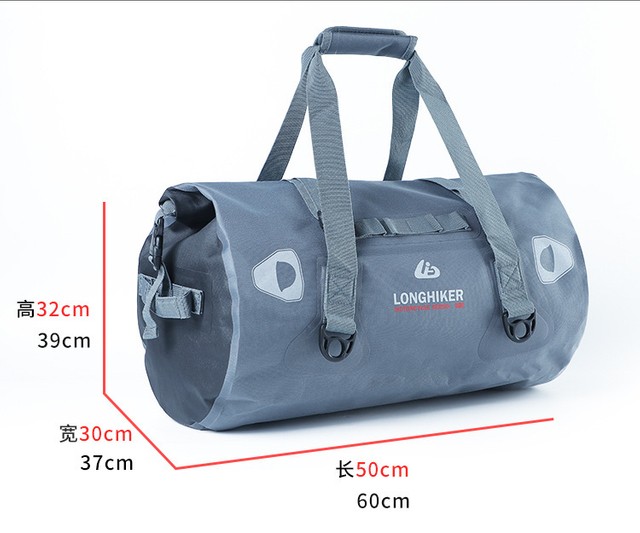 Factory Wholesale TPU Waterproof Backseat Wear Resistant Motorcycle Tail Bag for Outdoor Sports Hiking Traveling 