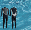 Factory Supply Wholesale Men 3MM Black Grey Long Sleeve Neoprene Surfing Diving Wetsuit for Swimming Snorkeling