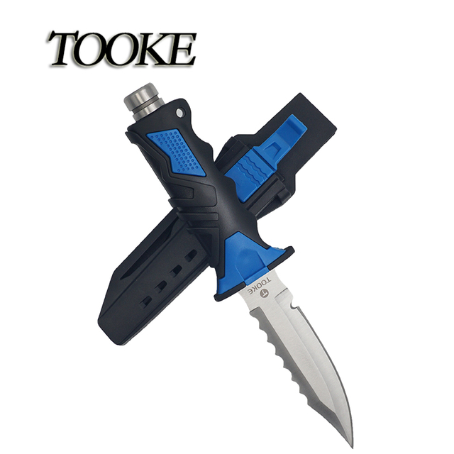 Underwater Cheap Spearfishing Sharp Pointed Heavy Duty Custom Logo Stainless Steel Scuba Diving Knife Set