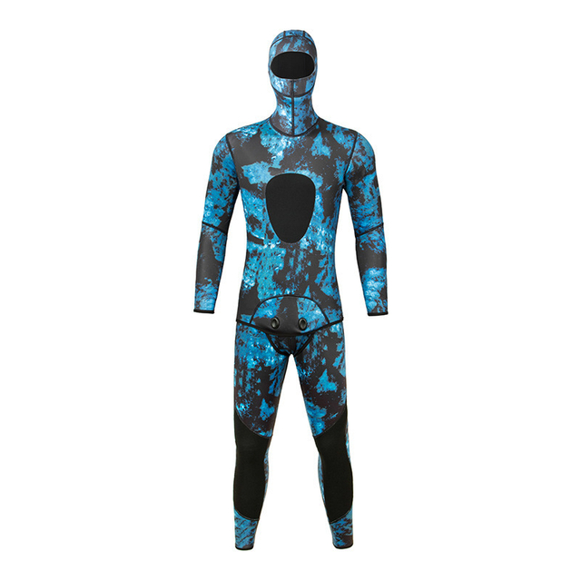 Wholesale Custom Logo Camo Blue 3MM Neoprene Diving Surfing Wetsuit for Underwater Snorkeling Swimming