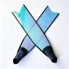Custom Personalized Pattern Transparent Glass Fiber Flipper Scuba Freediving Fins for Underwater Snorkeling Spearfishing