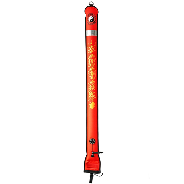 TOOKE 150cm Custom Logo Inflatable Diving Buoy Dive Safety Marker Buoy for Snorkeling Swimming