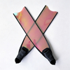 Custom Personalized Pattern Transparent Glass Fiber Flipper Scuba Freediving Fins for Underwater Snorkeling Spearfishing
